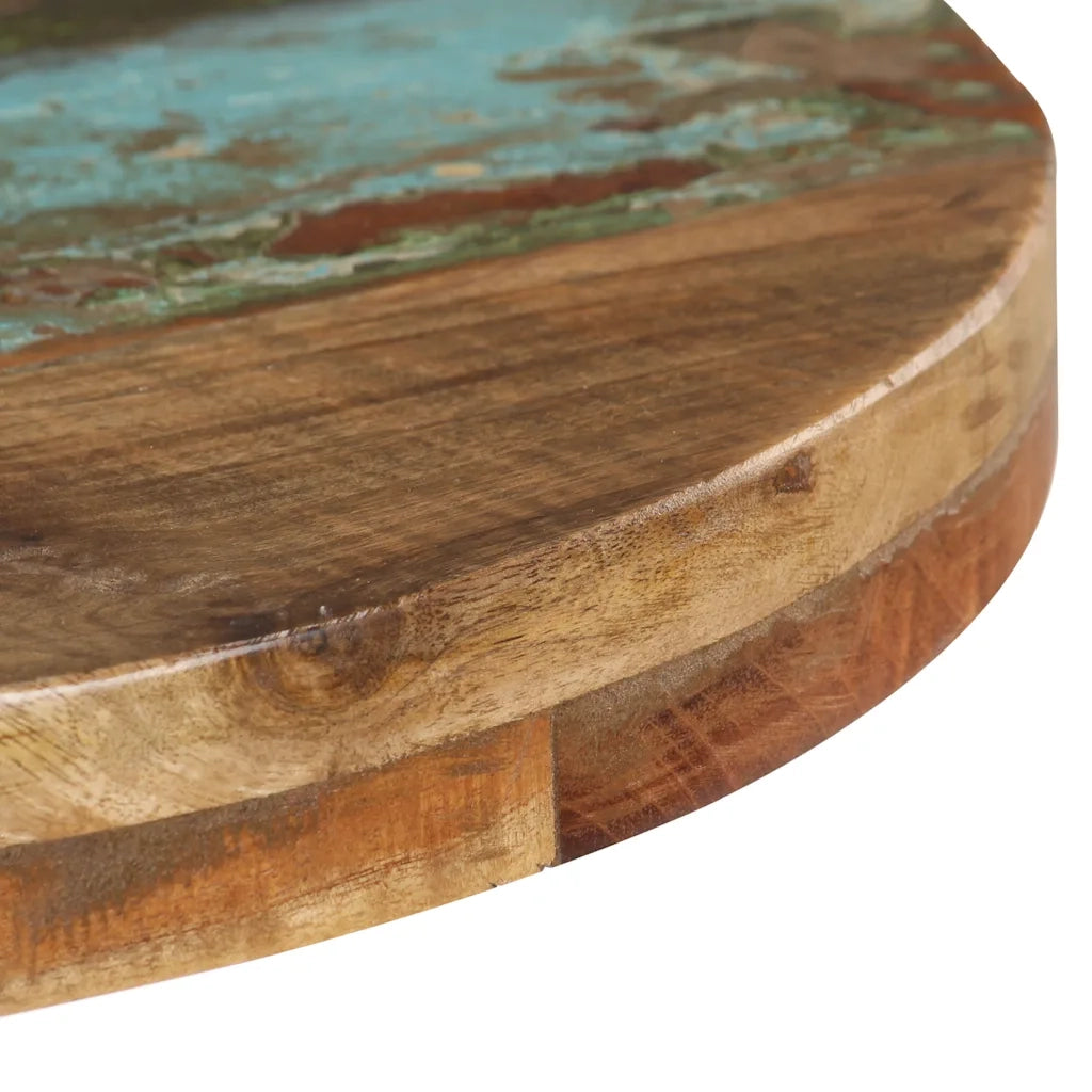 Tavolo da Bistrot Rotondo Ã˜50x75 cm Legno Massello di Recupero cod mxl 18266