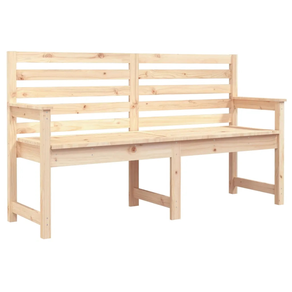 Panca da Corridoio-Sgabello-Panca da esterno 159,5x48x91,5 cm in Legno Massello di Pino