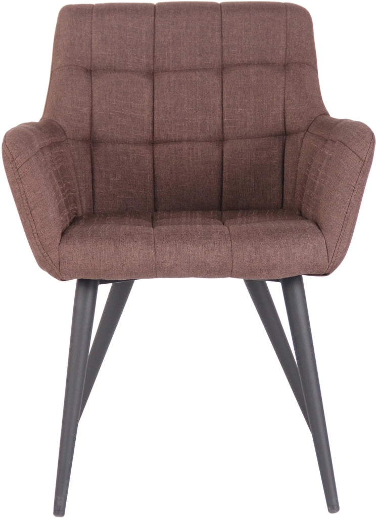 Poltroncina soggiorno Lyss in tessuto marrone