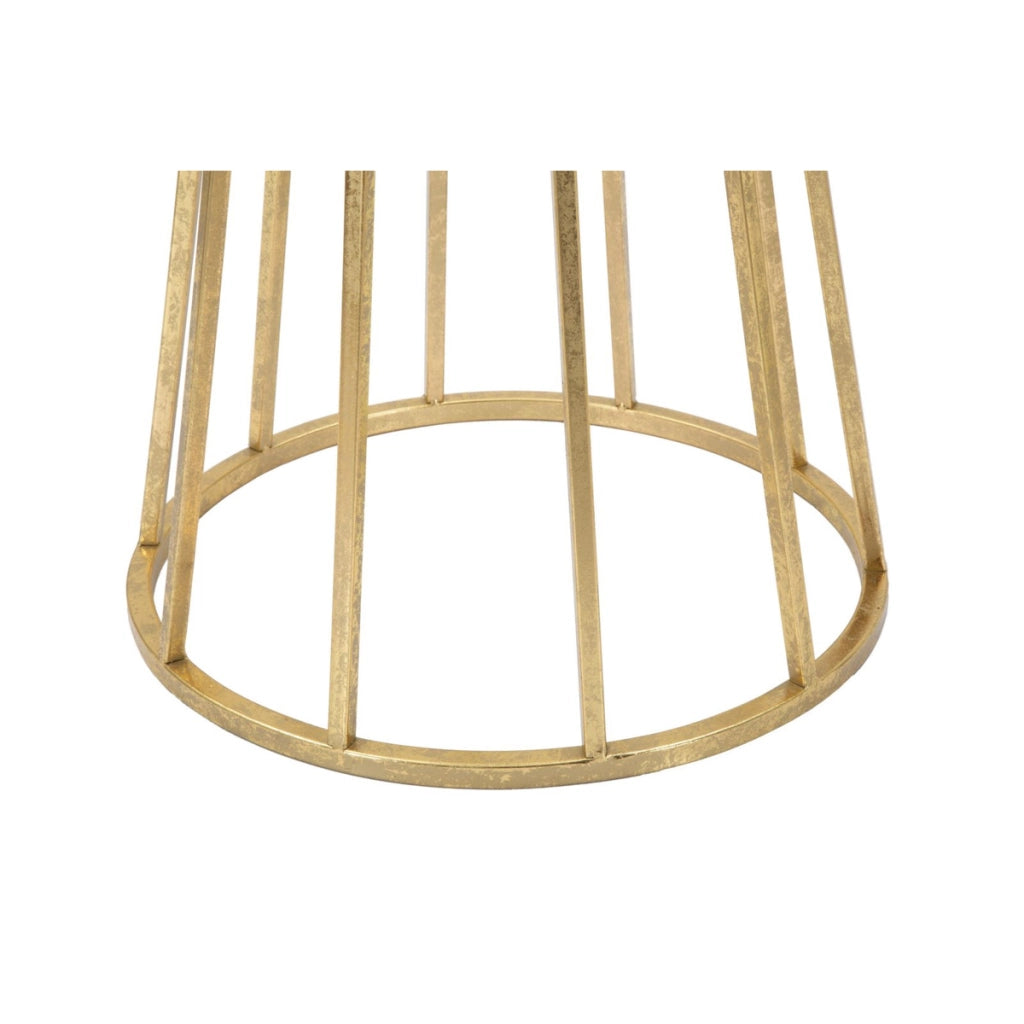 Tavolo VKH580, Oro, Metallo, 38x38x100 cm