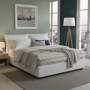 Letto Matrimoniale Amelinda, Letto Matrimoniale Materasso Incluso Made in Italy, Bianco