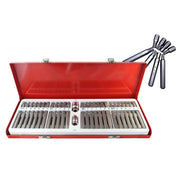 Trade Shop - Kit Set Inserti Chiavi Bussole Chiavi Torx Hex 1/2" 3/8" Professionale 54 Pz -