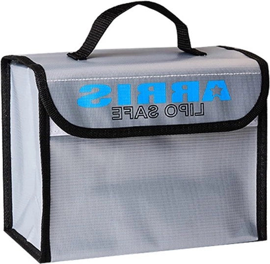 Borsa di Stoccaggio Esplosione-Proof Fuocherispettore Idrografia Grande Tote per Batteria Drone 215x155x115mm