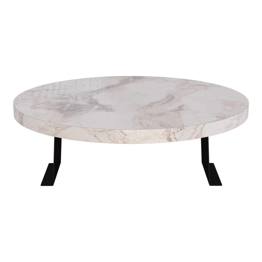 Vassoio per bracciolo divano diametro 34 cm effetto marmo bianco 03_0010275
