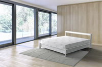 Coprimaterasso Singolo in Poliestere Bamboo Bianco