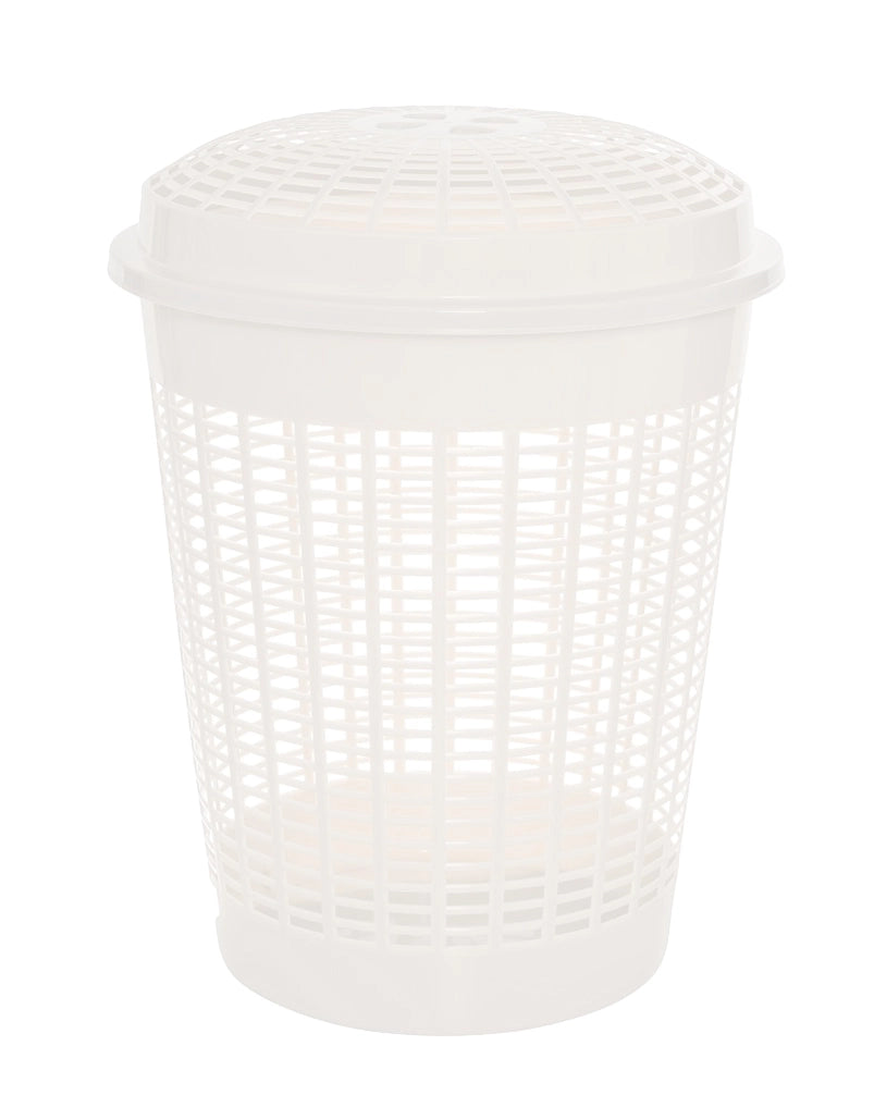 CESTONE MULTIUSO PABLO FORATO CON COPERCHIO CAPIENZA 60 LT COLORE BIANCO