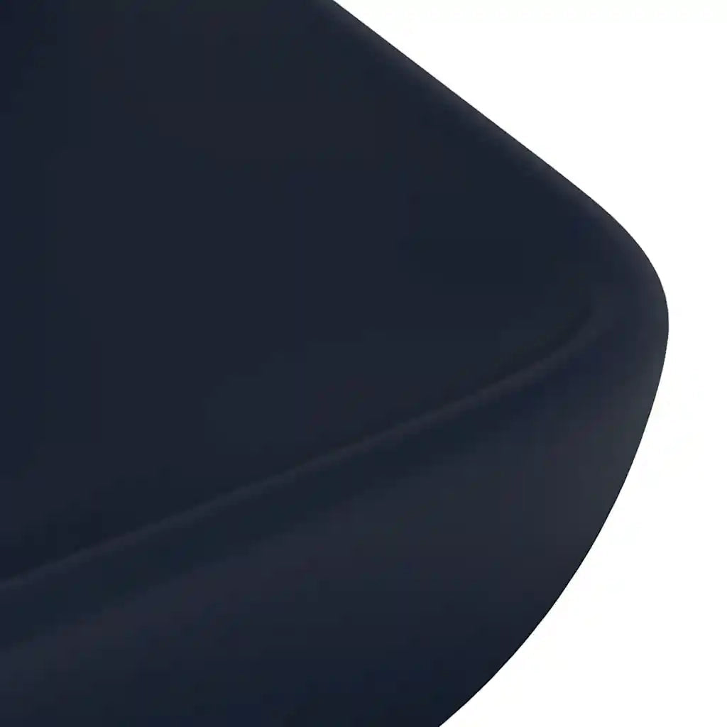 Lavabo Lusso Rettangolare Blu Scuro Opaco 71x38 cm in Ceramica 146957
