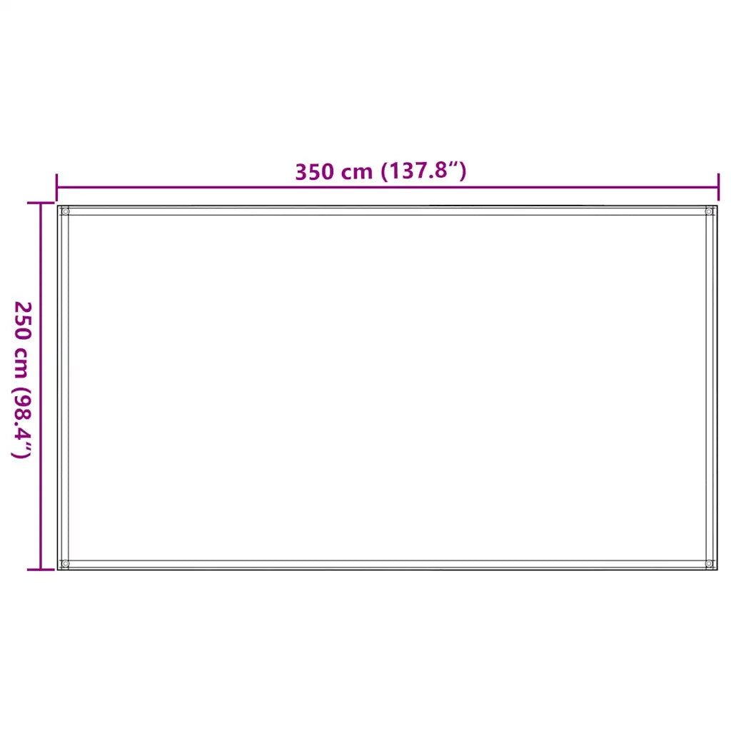 Tappeto da Tenda 250x350 cm Beige 310762