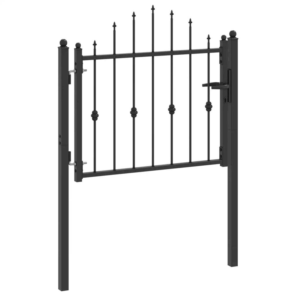 Cancello per recinzione HORST 100 x 75 cm Metallo Nero CFW4552823