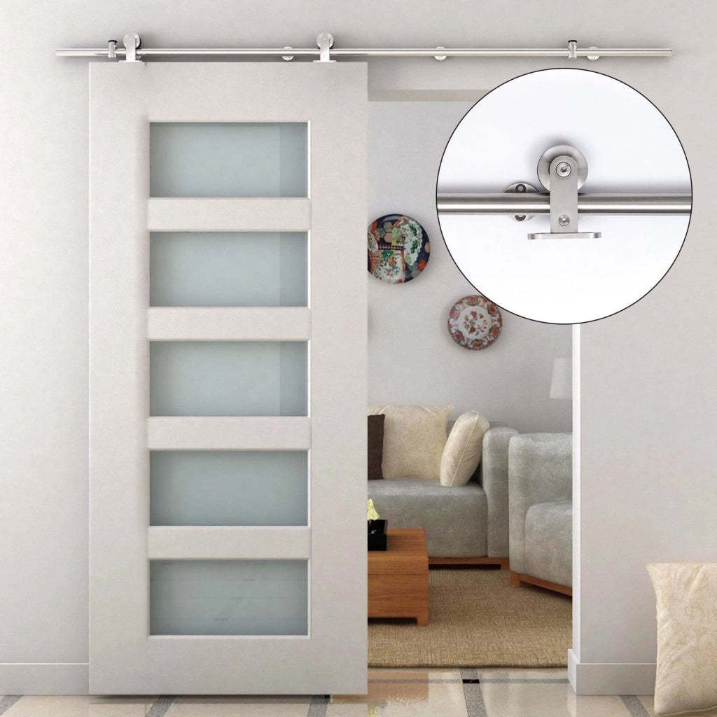 Kit Binario Scorrevole Acciaio Inox ¨C Xylo ¨C ?2,5x200 cm Argento