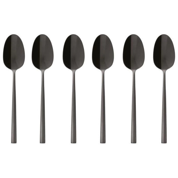 Sambonet 52762KA7 Rock Cucchiaino da caffe' espresso Acciaio Inox 18-10 PVD 2Black 6 pezzi colore Nero