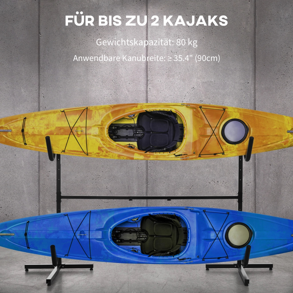 Supporto per 2 Kayak e Tavole da Surf ¨C Minimal ¨C Regolabile 144-180 cm