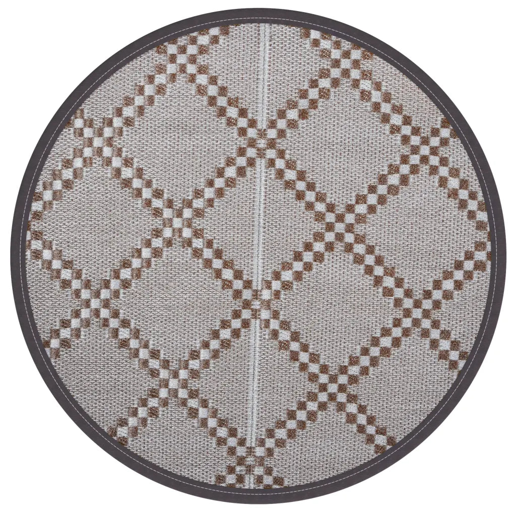 Tappeto da Esterno ARAKIL Marrone ?200 cm PP CFW5716795