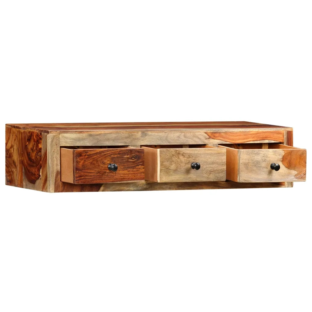 Tavolo Consolle da Parete 100x25x20 cm in Massello di Acacia 247749