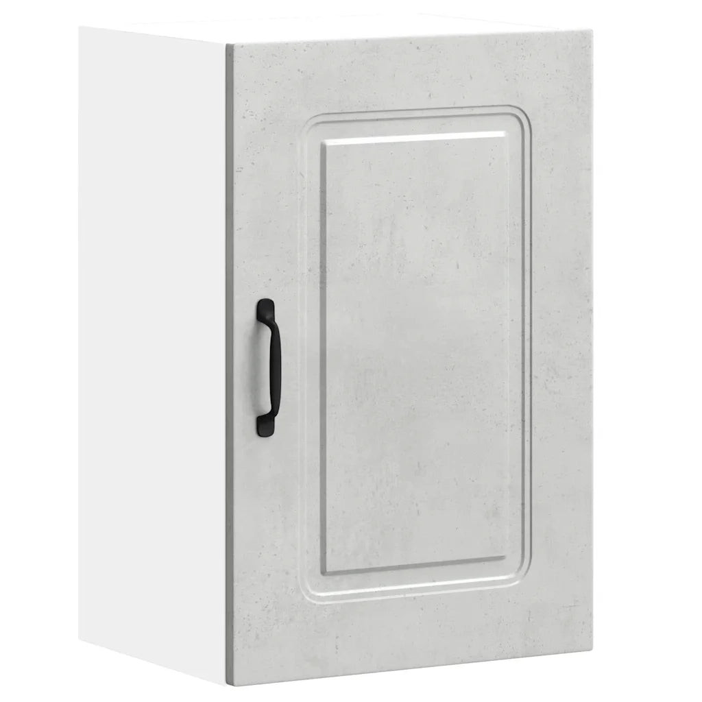 vidaXL Pensile da Cucina Kalmar Grigio Cemento in Legno Multistrato