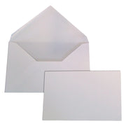 BUSTA CON BIGLIETTO mm 75 x 112 bianca - cf.100 pz  - BLASETTI