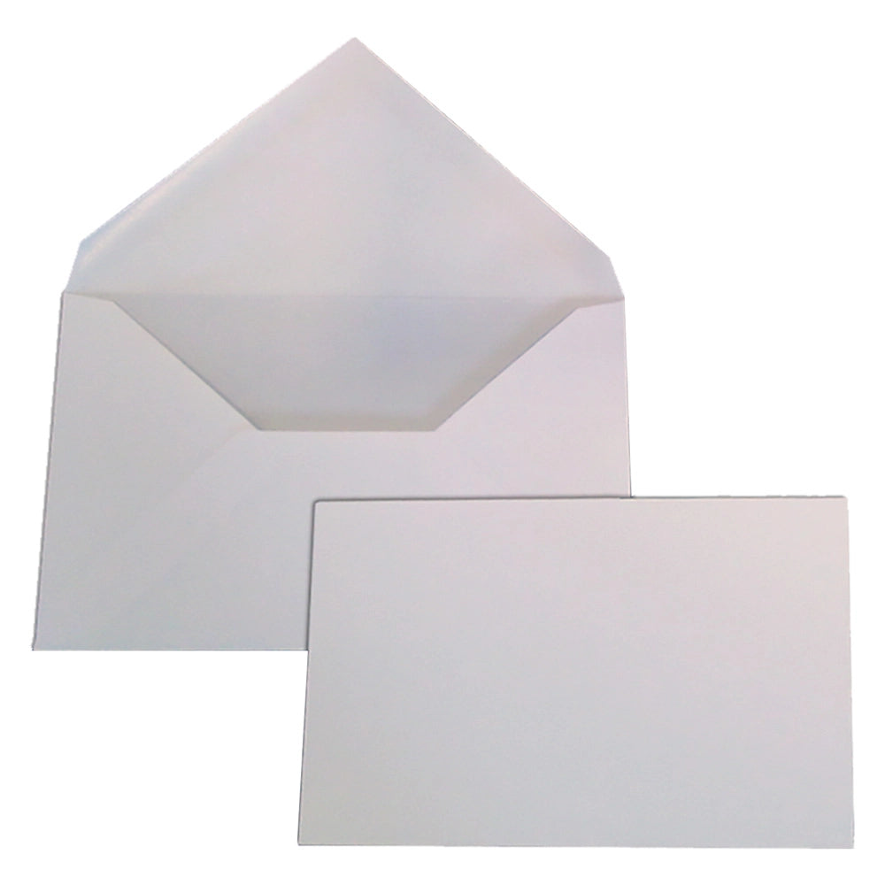 BUSTA CON BIGLIETTO mm 75 x 112 bianca - cf.100 pz  - BLASETTI