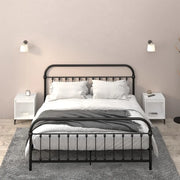 Comodini 2 pz-Set di 2 Tavolino da notte in Bianco 40x35x50 cm 672183