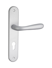 Set maniglia GOCCIA E195 con foro cilindro europeo, versione I, cromo satinato – THIRARD