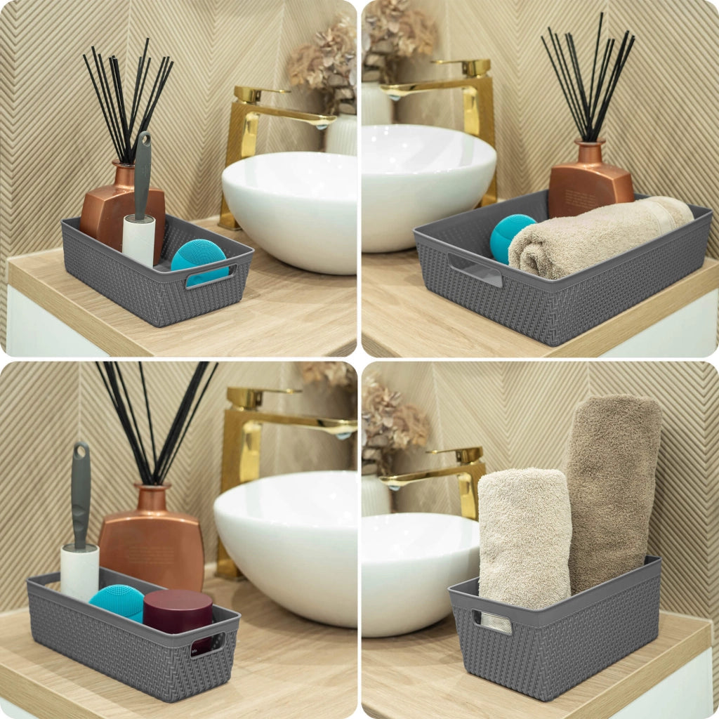 Set di 4 cestini organizer KADAX per riporre oggetti.