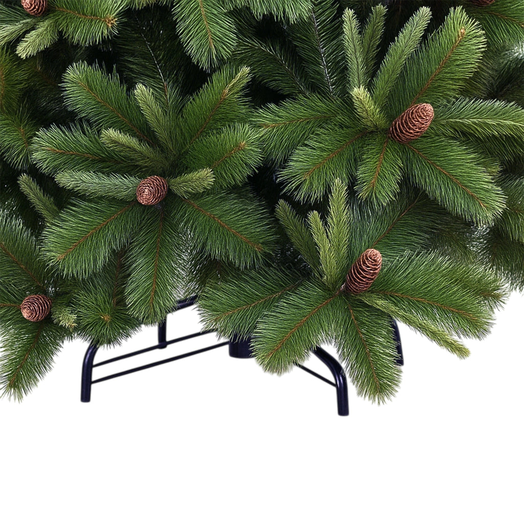 Alabaster - Albero di Natale Tradizionale con Pigne in PVC e PP Ø139x210H cm, 1072 Punte