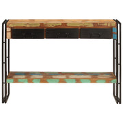 Tavolo Consolle 110x30x76 cm in Legno Massello Riciclato 348158
