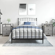 Comodini 2 pz-Set di 2 Tavolino da notte Grigio Sonoma 44x45x60 cm in Legno Multistrato