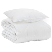 Piumone | Duvet Estivo con cuscino 2 pz Bianco Microfibra