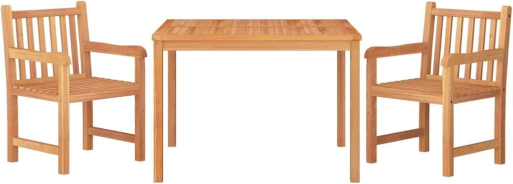 Set da pranzo da giardino 3 pezzi, set da tavolo e sedie da giardino, giardino e mobili da giardino, mobili da giardino, mobili da giardino, set terrazza esterna, legno massello di teak