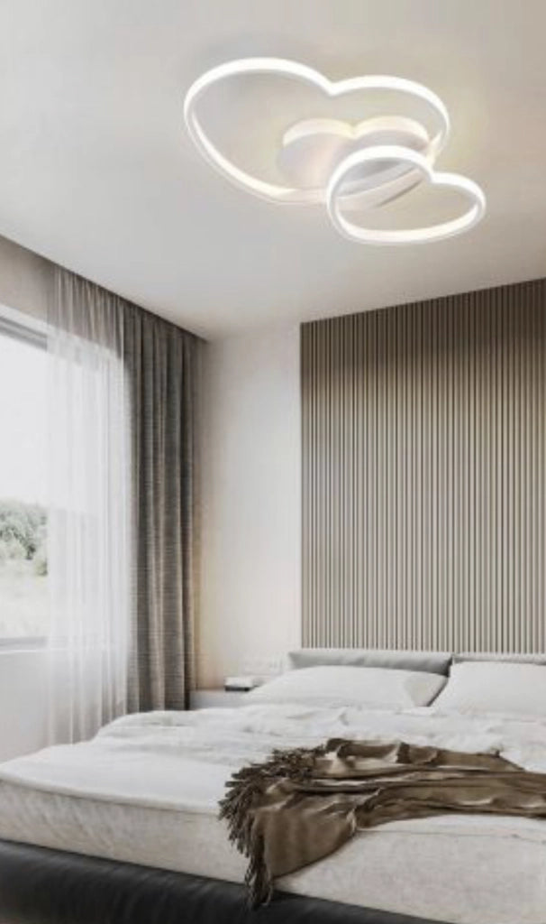 Lampadario Plafoniera Illuminazione a Led Moderno 31W Luce Soffitto Forma Cuori luce fredda 6500K