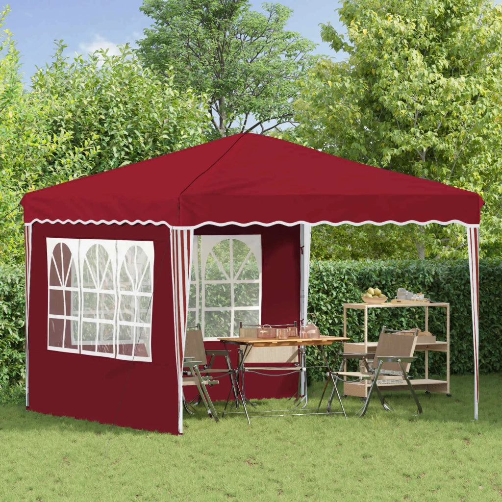 Tenda per feste a pop-up-Gazebo Borgogna 288 x 288 x 245 cm 998711