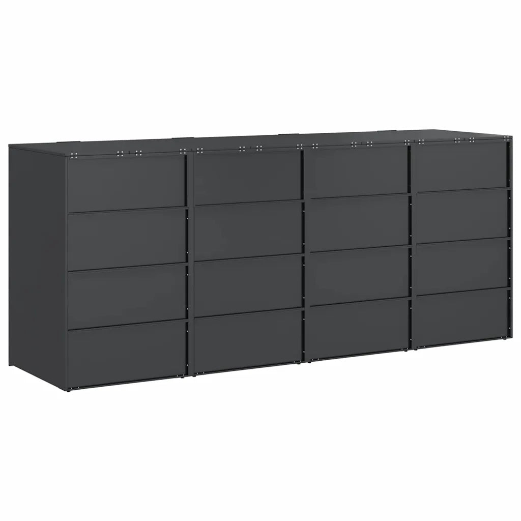 Contenitore per Rifiuti per 3 Bidoni 340 x 77.5 x 115.5 cm 3394770