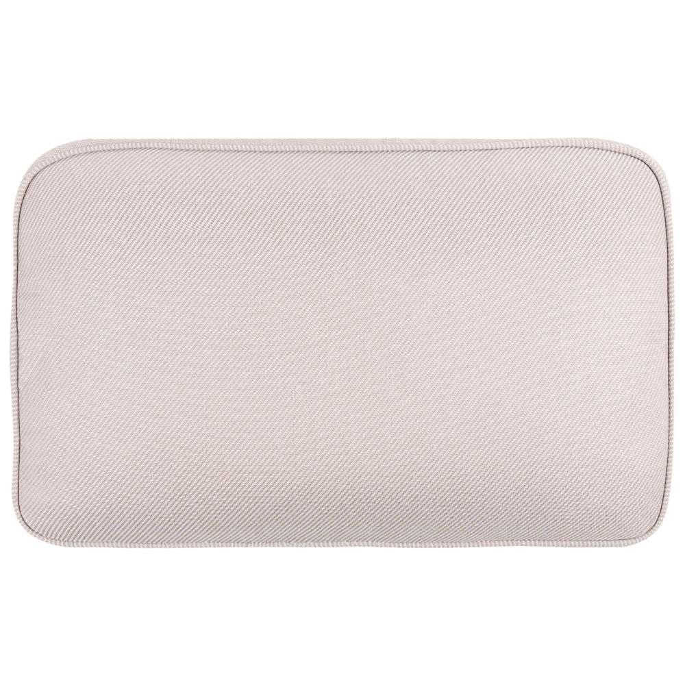 Divano da esterno in rattan PE beige chiaro a 2 posti con struttura in metallo cuscini per seduta e schienale stile moderno giardino terrazza