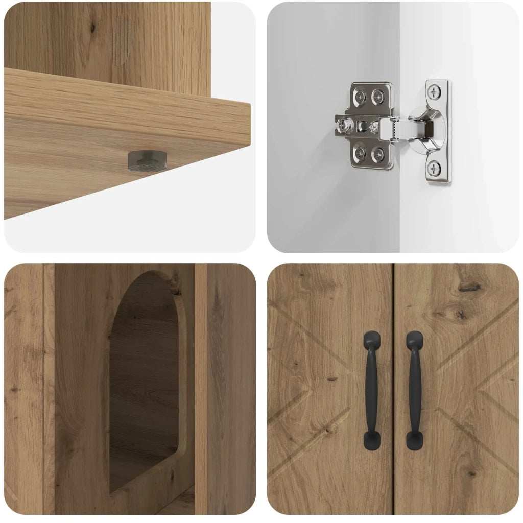 Casa per Gatti Rovere Artigianale 85 x 55 x 50 cm