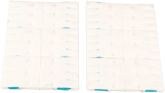 Set di spugne per il water, 12 pezzi - Pannelli di sostituzione - Spugna per il water da gettare - Materiale sicuro - Dispositivo di pulizia autonomo - Adatto per vasche da bagno/specchi - Pannelli per il water