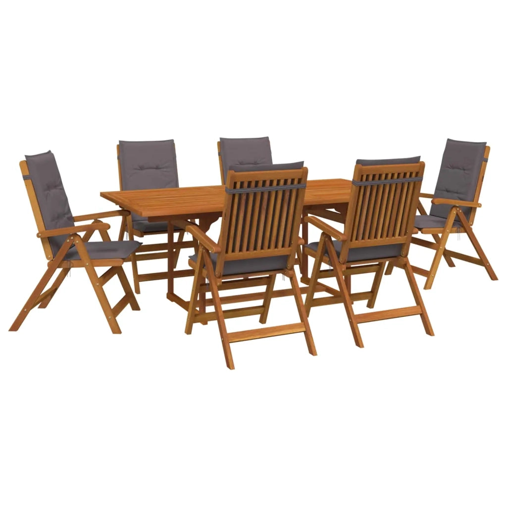 Set da pranzo da esterno con ombrellone 8 pz Antracite 3438552