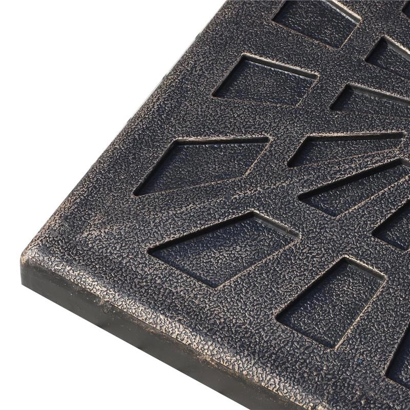 BASE PER OMBRELLONE QUADRATA DA 16,8 KG IN COLORE BRONZO
