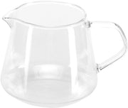 Tazza per bevande in vetro borosilicato 650 ml - trasparente - manico - resistente a lavastoviglie - sicura da utilizzo - bicchiere per bere
