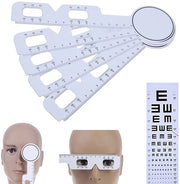 Strumento di misurazione oculare 5 in 1 - Misuratore di distanza pupillare - Liniaal ottico - Misuratore di distanza pupillare - Maniglia con superficie antiscivente - Progettazione shockresistente - Misurazione oculare