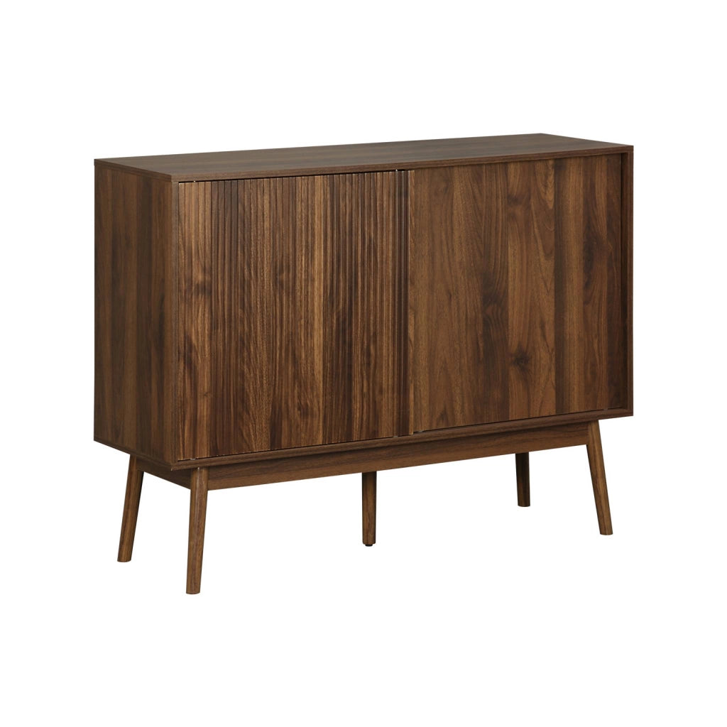 Credenza in legno, 115cm, marrone scuro