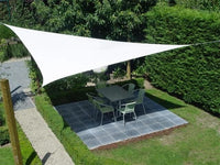 AIO FACTORY Vela Ombreggiante 3x3x3m Impermeabile Vela Ombreggiante da Giardino Bianca