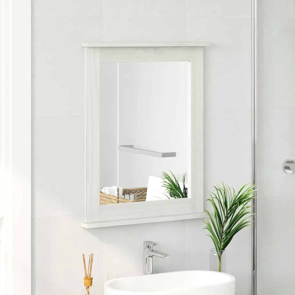 Specchio-Specchio Decorativo Rettangolare VIGO Bianco Antico 55,5 x 5 x 70 cm