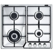 De’Longhi IF 46 ASDV SP N piano cottura Stainless steel Da incasso 58 cm Gas 4 Fornello(i)