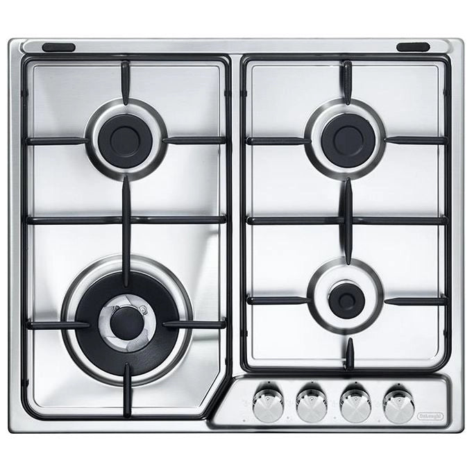 De’Longhi IF 46 ASDV SP N piano cottura Stainless steel Da incasso 58 cm Gas 4 Fornello(i)