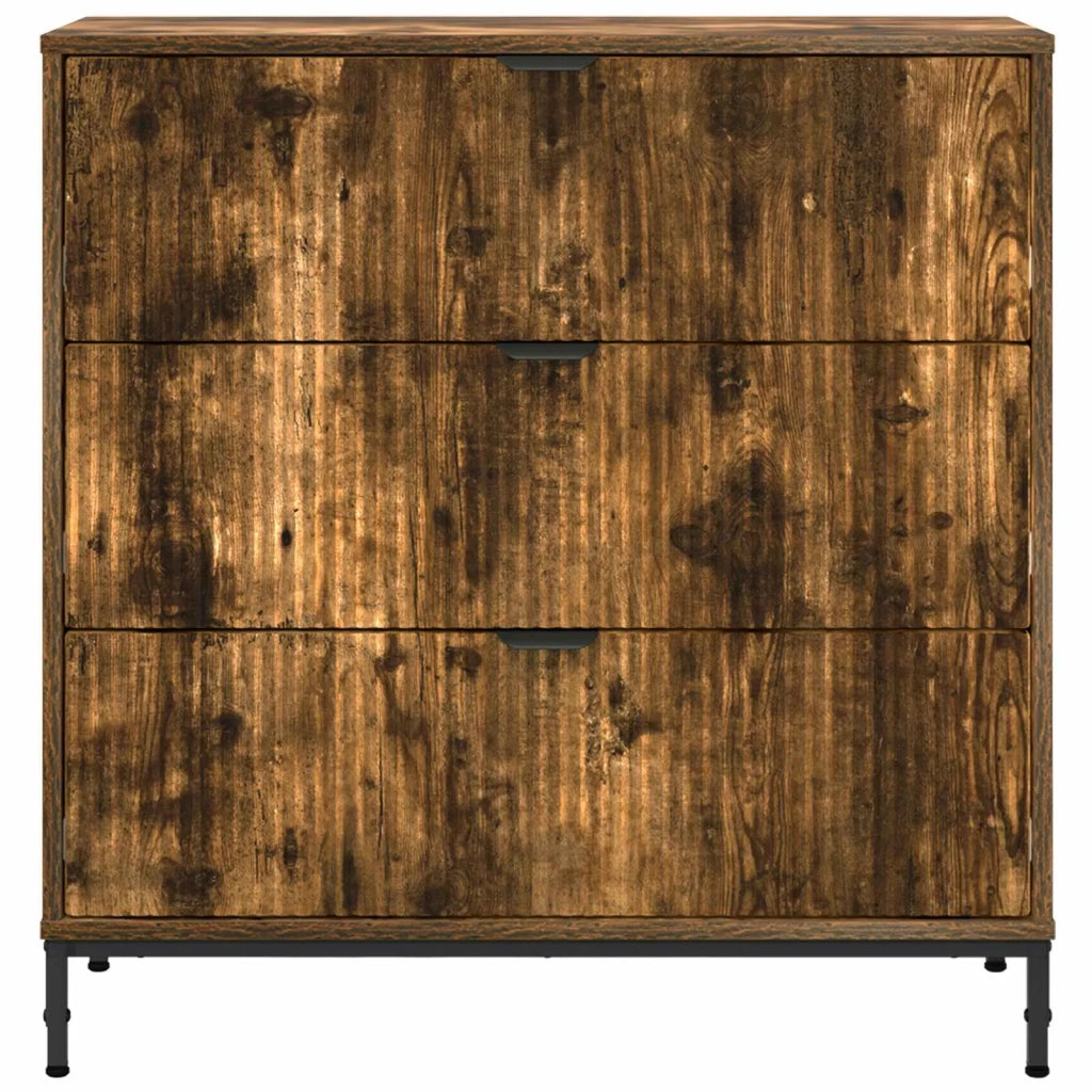 Credenza Rovere fumé 79,5 x 33 x 82 cm Legno multistrato 883439