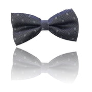 Trade Shop - Papillon Rombi Grigio Scuro Quadri Cravattino Farfallino Cravatta Frack Papion -