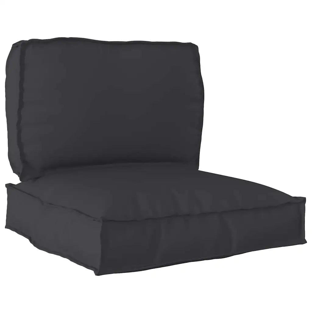 Set di Cuscini per Pallet 2 pcs Nero Tessuto Oxford 3329063