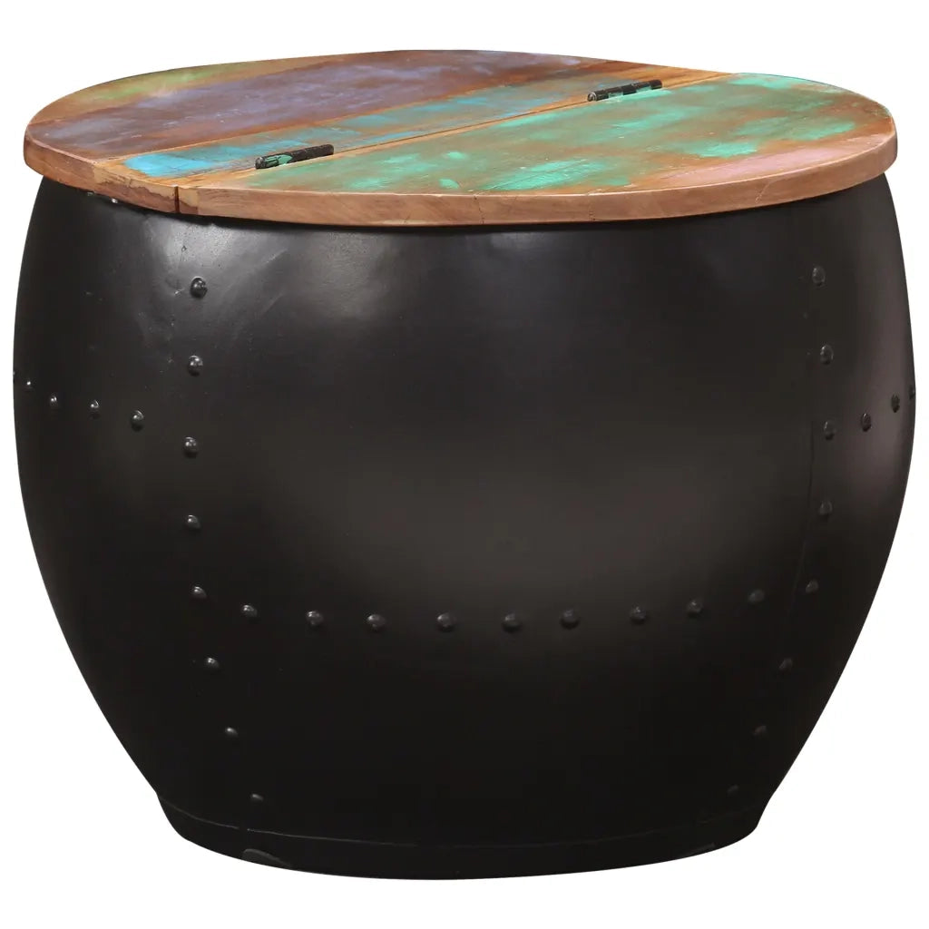Tavolino da CaffÃ¨ 53x43 cm in Legno Massello di Recupero