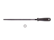 RASPE CABINET TONDE CON MANICO PLASTICA- - 10 mm.250  taglio bastardo - 2 pezzi