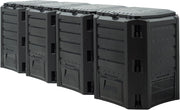 ® Compostiera 1600L Compostaggio Veloce 261x72x83cm Composter Rapido Resistente alle Intemperie
